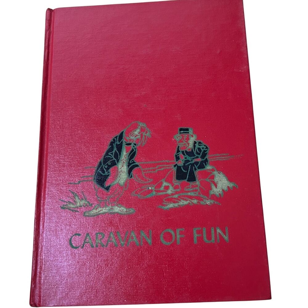 VTG Childrens Hour Vol 4 "Caravan of Fun" Book Spencer Press Hardcover Red
